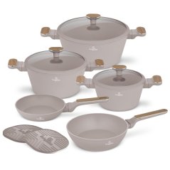 Sada nádobí s titanovým povrchem 10 ks Taupe Nordic Collection