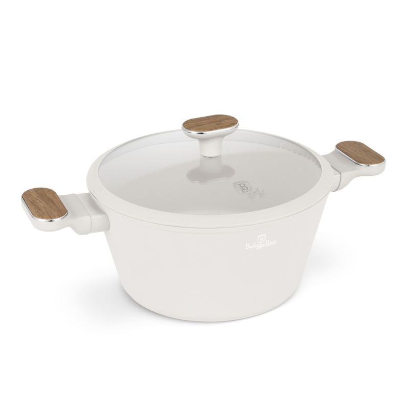 Kastrol s titanovým povrchem a poklicí 24 cm Sahara Nordic Collection