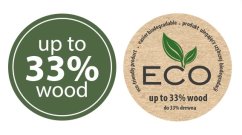 Maceta Prosperplast FURU SLIM ECO WOOD 30 cm naturo