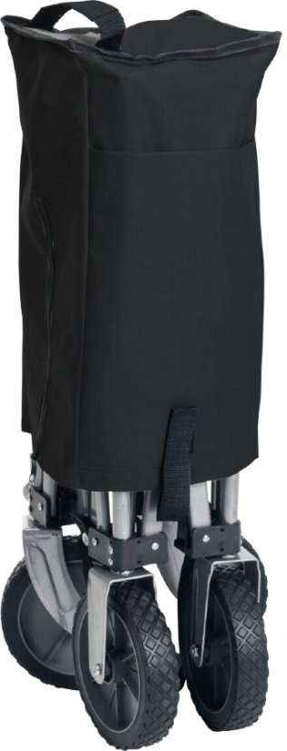 Plážový vozík skladací čierny