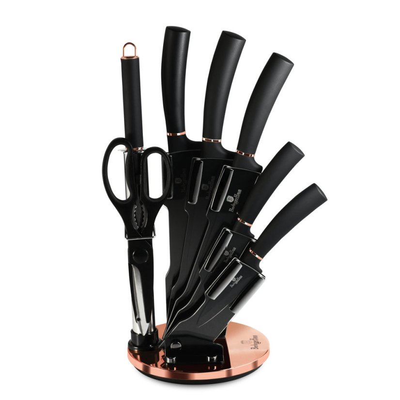 Sada nožů ve stojanu 8 ks Black Rose Collection