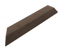 Bandă de tranziție G21 Teak indian pentru plăci WPC, colț 38,5 x 7,5 cm (stânga)