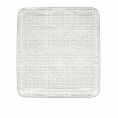 Alfombra de ducha KRETA PVC blanca 55x55cm