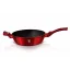 Pánev hluboká s mramorovým povrchem a poklicí 32 cm Burgundy Metallic Line