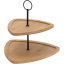 Etažér drevený 2 poschodia trojuholník 23,5 cm Etažér drevený 2 poschodia trojuholník 23,5 cm