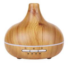 Aroma difuzér elektrický dřevěný s LED osvětlením
