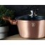 Kastrol s mramorovým povrchem a poklicí 20 cm Rosegold Metallic Line