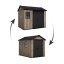 Cabana de grădină Keter Apex 7,5 x 9 Ashwood, cu podea