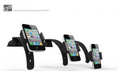 Držiak G21 Smart phones holder univerzálny, pre mobilné telefóny do 6\";, čierny