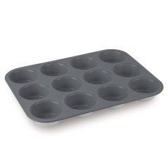 Tavă antiaderentă pentru brioșe Aspen Collection, 12 buc.