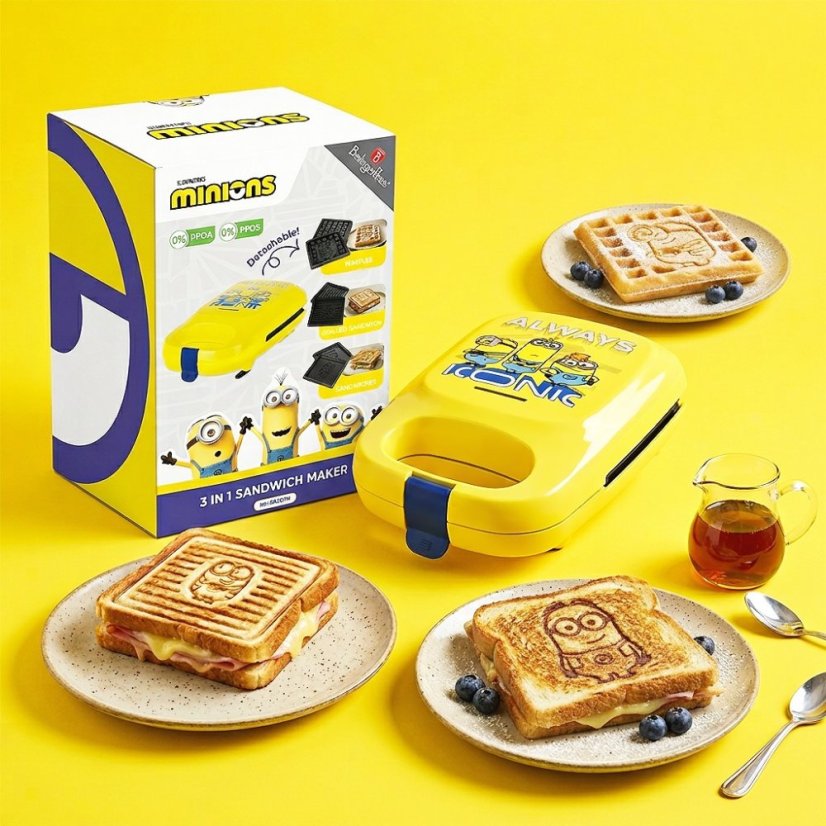 Sendvičovač 3 v 1 s vyměnitelnými deskami 600 W kolekce MIMONI