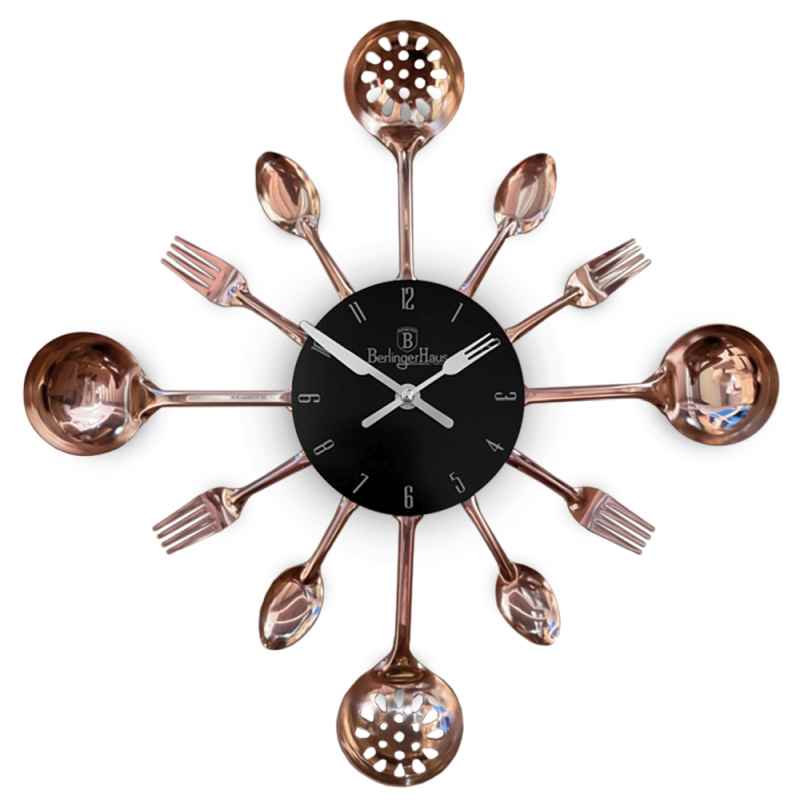 Kuchyňské nástěnné hodiny Black Rose Collection I