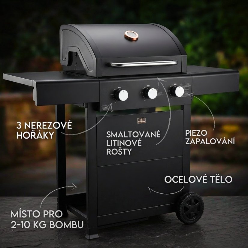 Plynový gril Outdoor 3 hořáky