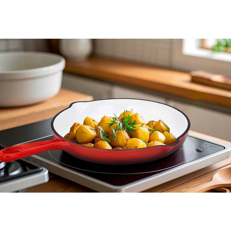 Sada nádobí litinová Xanten 7 ks červená