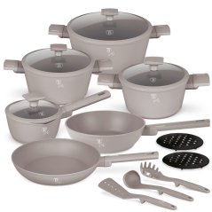 Sada nádobí s titanovým povrchem 15 ks Taupe Collection Sada nádobí s titanovým povrchem 15 ks Taupe Collection