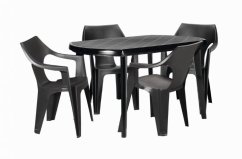 Mesa de jardín Keter Elise plástico grafito