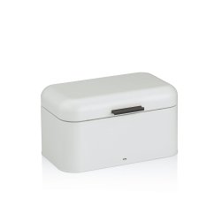 Chlebník Frisca kov, bílá 30x18x16,5 cm
