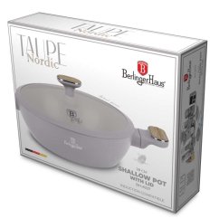 Pánev hluboká s titanovým povrchem a poklicí 28 cm Taupe Nordic Collection