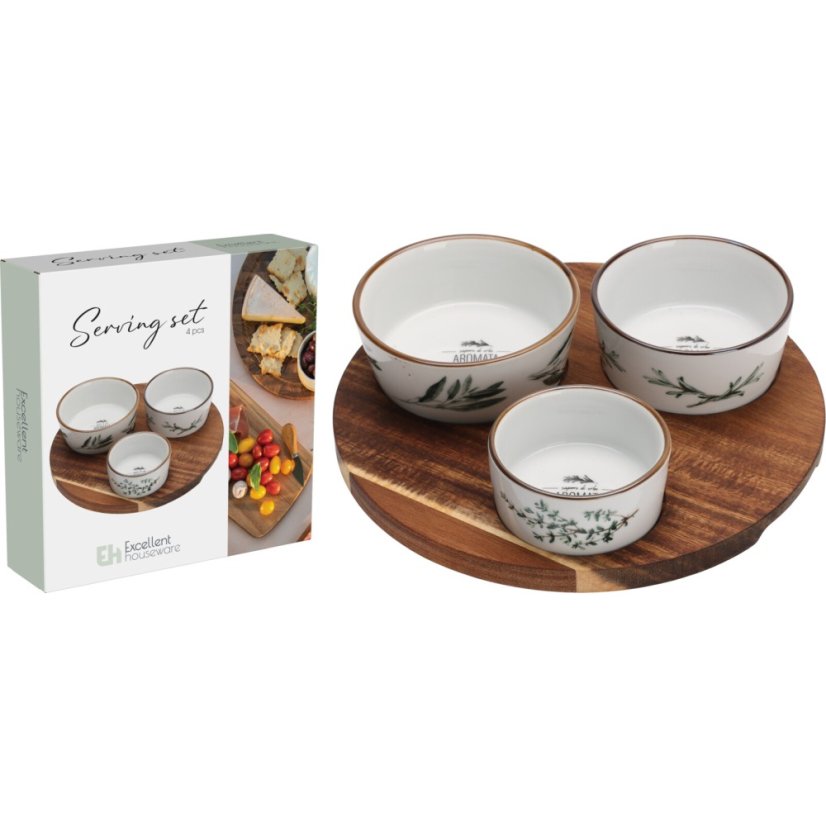 Servírovacia súprava na pochúťky 4ks