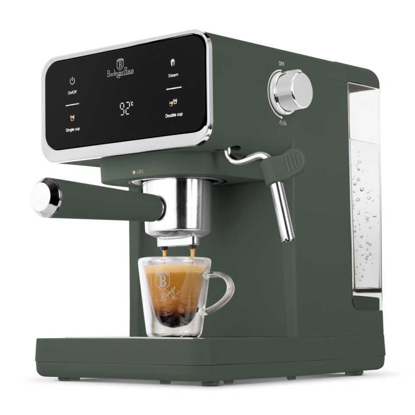 Cafetieră cu pârghie 3in1 digitală Matte Green Collection