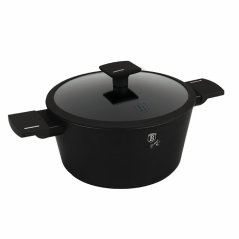Kastrol s titanovým povrchem a poklicí 24 cm Matte Black Collection Kastrol s titanovým povrchem a poklicí 24 cm Matte Black Collection