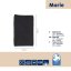Alfombrilla de baño MARIE 70% PES reciclado/30% algodón negro 50x80x2 cm