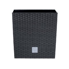 Maceta Prosperplast Rato Low antracita 22,3 x 22,3 x 22,8 cm