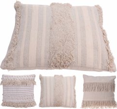 Almohada decorativa con borlas de algodón 45 x 45 cm DISEÑO 3