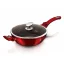 Pánev hluboká s mramorovým povrchem a poklicí 32 cm Burgundy Metallic Line
