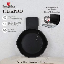 Tigaie cu strat de titan, 16 cm, din colecția Matte Black