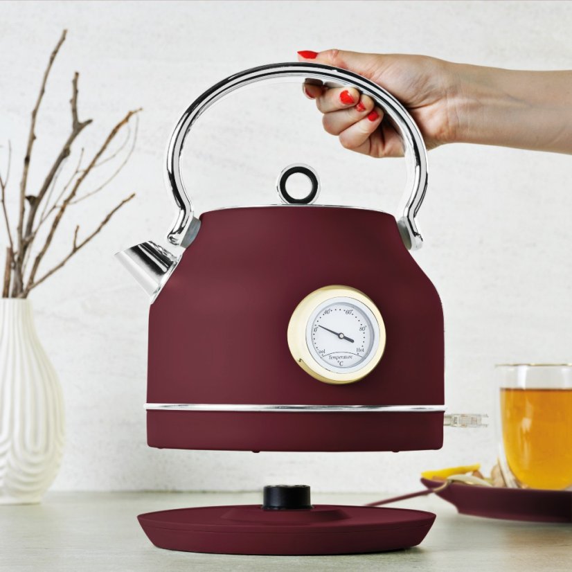 Rychlovarná konvice retro s teploměrem 1,7 l Leonardo Collection