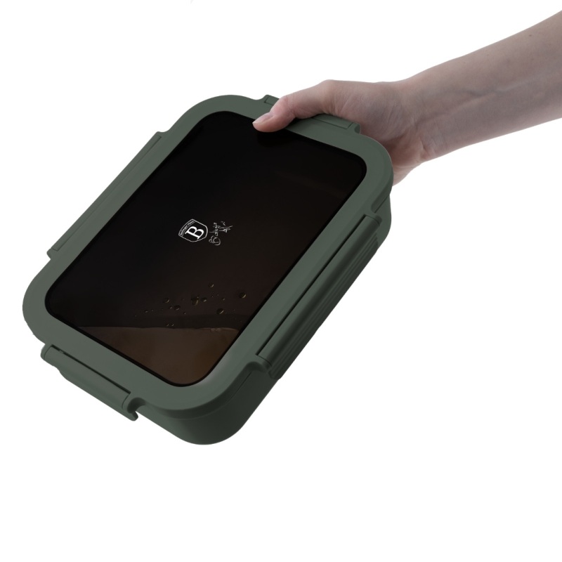 Prenosný box na občerstvenie Matte Green Collection 1,3 l