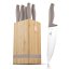 Sada nožů se stojanem BAMBOO 6 ks Taupe Collection