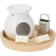 Aroma lampa dárkový set bílá 