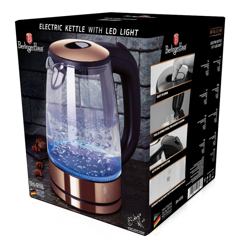 Rychlovarná konvice 1,7 l 2200W Rosegold Metallic Line