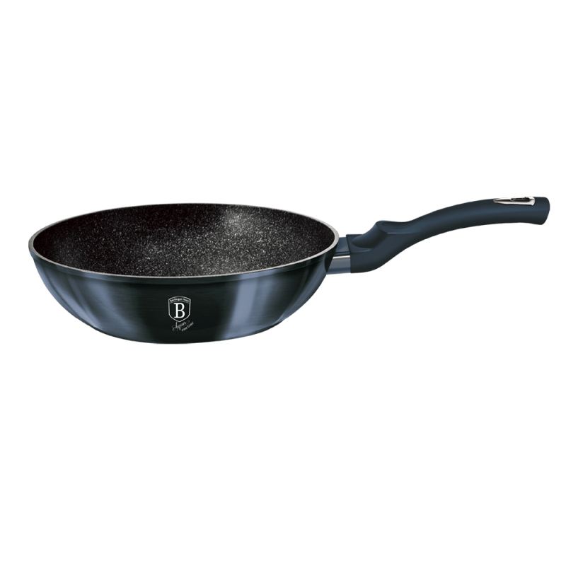 Pánev WOK s mramorovým povrchem 30 cm Aquamarine Metallic Line