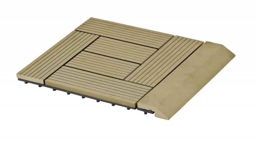 Bandă de tranziție G21 Cumaru pentru plăci WPC, 30 x 7,5 cm drepte