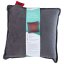 Almohada eléctrica calefactada USB 45 x 45 cm gris