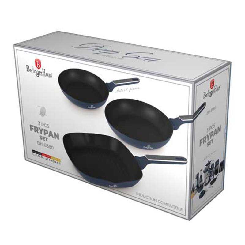 Sada pánví s titanovým povrchem 3 ks Deep Sea Collection