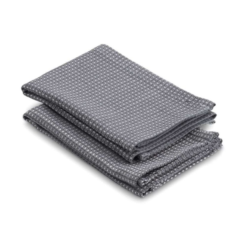 Utěrka CAJA 2 ks 55% bavlna/45% bambus šedá 32x32 cm