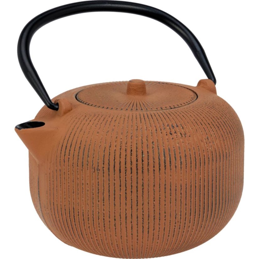 Čajová kanvica oceľová 1000 ml hnedá