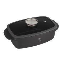 Tavă de copt cu suprafață din titan și capac aromat Antracit Collection