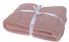 Deka fleece 130 x 160 cm staroružová