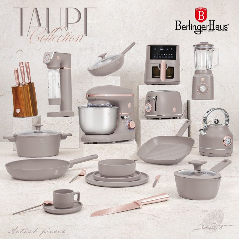 Výrobník sody SODABAR + 2 lahve Taupe Collection
