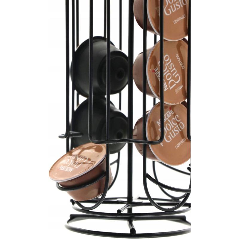 Držiak na kávové kapsule Dolce Gusto 28 ks čierny