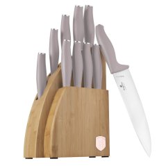 Sada nožů se stojanem BAMBOO 10 ks Taupe Collection Sada nožů se stojanem BAMBOO 10 ks Taupe Collection