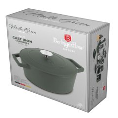 Pekáč litinový s poklicí 24 cm Matte Green Collection
