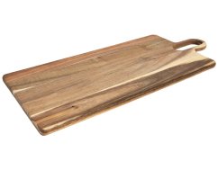 Servírovacia doska z agátového dreva s rukoväťou 53 x 22 cm