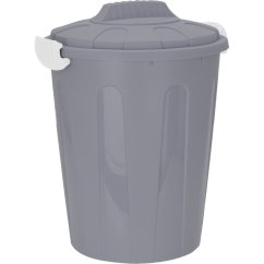 Plastový odpadkový koš s víkem 23 l šedá