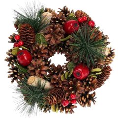 Vánoční věnec borovice 25 cm přírodní